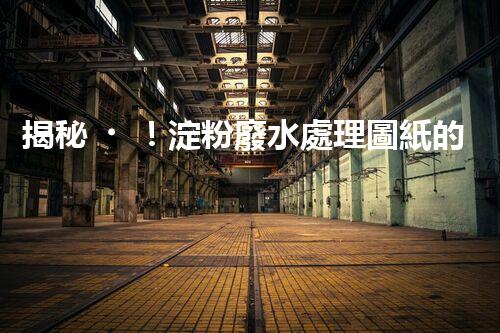 揭秘！淀粉廢水處理圖紙的創(chuàng)新與以后？